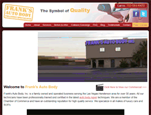 Tablet Screenshot of franksautobody.com